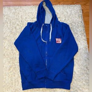 New York Giants Full Zip Hoodie Size Large